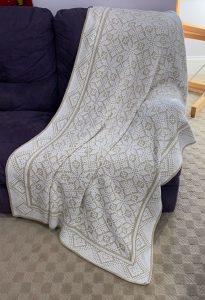 geode machine knit blanket